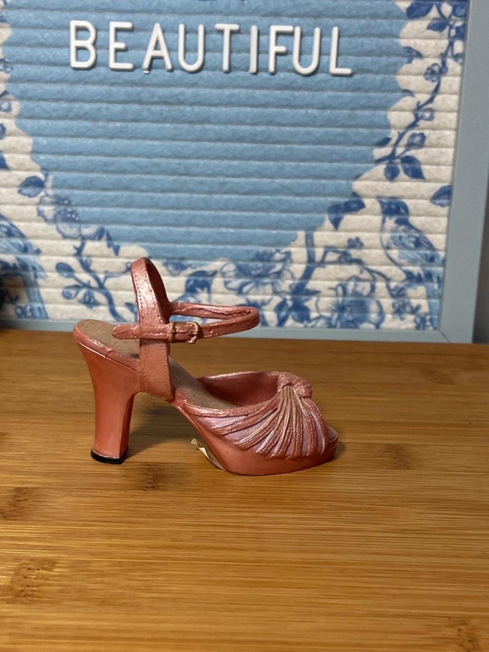 Vintage Inspired Resin High Heel Figurine